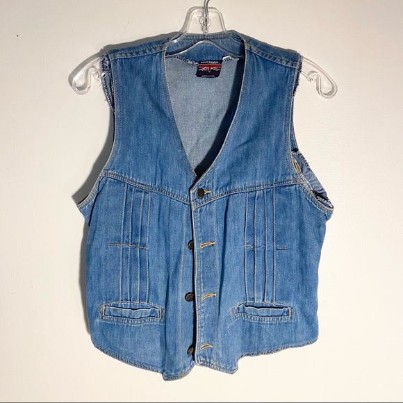 SOLD Denim vest - Picture 1 of 4